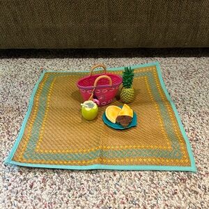 Retired American Girl Doll Lea’s Beach Picnic Set